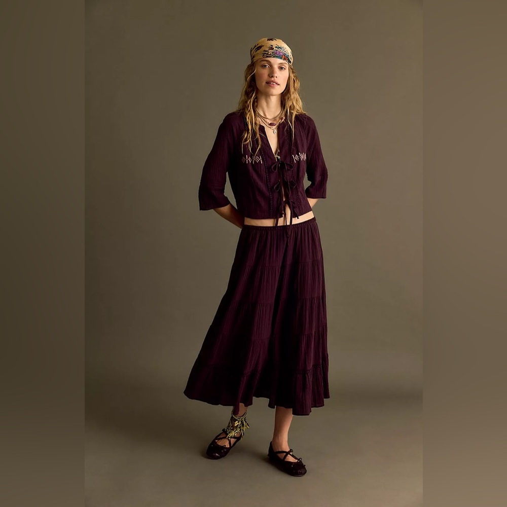 NWT FREE PEOPLE Bright Side Set | Dark Coffee MSRP $168 Size S